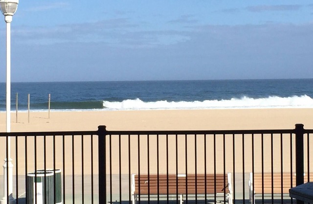 Ocean Front 1st Floor walkout to 25'x50' deck on the Boardwalk/Beach at 4th St