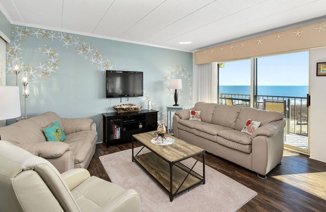 Oceanfront, completely renovated, great view, steps from the beach, and a pool!
