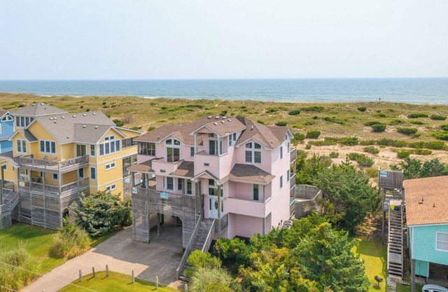 Oceanfront home in Salvo w/Private Pool & Game Room