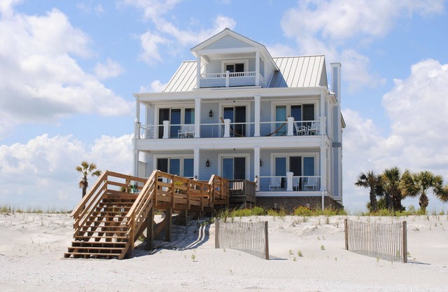 Oceanfront home with access to pool & shared stationary dock located on the Litchfield Peninsula.