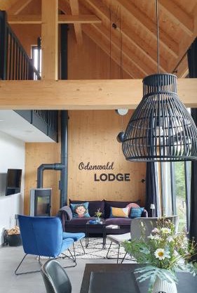 Odenwald-Lodge mit Infrarotsauna und E-Ladestation "Haus Purpur"