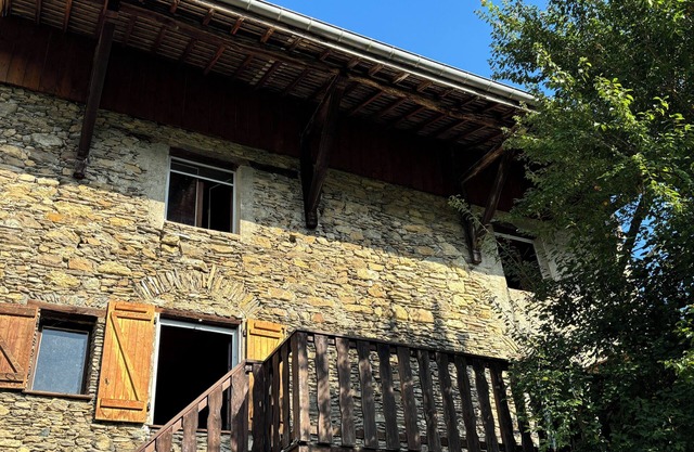 Old house in a small Savoyard village