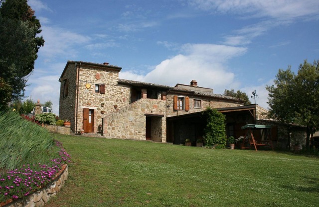 Old stone farmhouse with large, green, private garden and swimming pool. Perfect for 2 couples or a