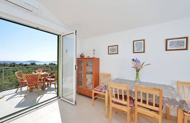 One bedroom apartment with terrace and sea view Cove Ljubljeva, Trogir (A-18371-a)