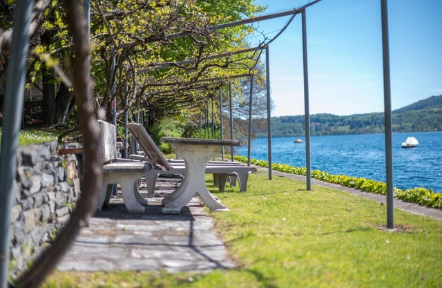 Orta San Giulio is located on the eastern shore of Lake Orta (Lago d'Orta) on a promontory jutting out into the lake and is an important tourist resort with a picturesque old town. The town's main square is Piazza Motta, where the boats also dock.
