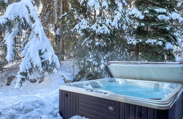 Our Spacious Luxe Home and Private Hot Tub are Perfect for Some R&R this Season