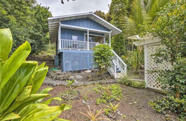Pineapple Cottage surrounded by coffee plantations