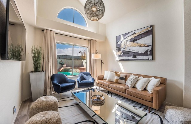 Pool House with Backyard Oasis