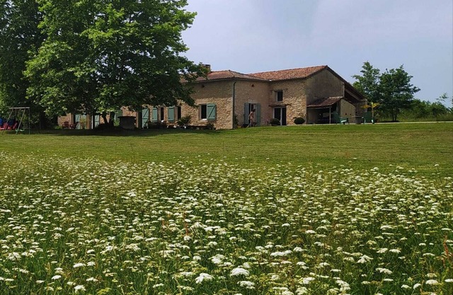 Pretty renovated stone farmhouse with swimming pool and large quiet garden