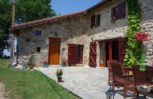 Pretty Stone House in the mountains of the Livrodoise Forez with beautiful views