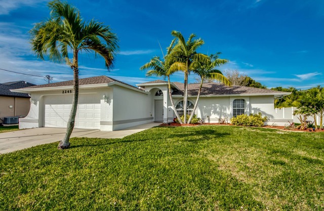 Pristine pool home ready for your vacation with friends or family .