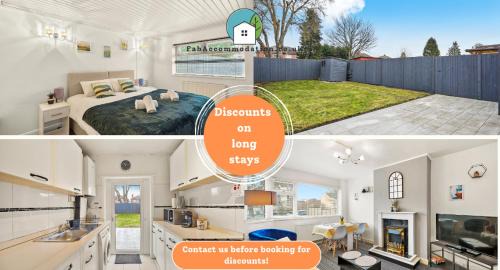 Private 2Bed-Parking & Garden-By FabAccommodation