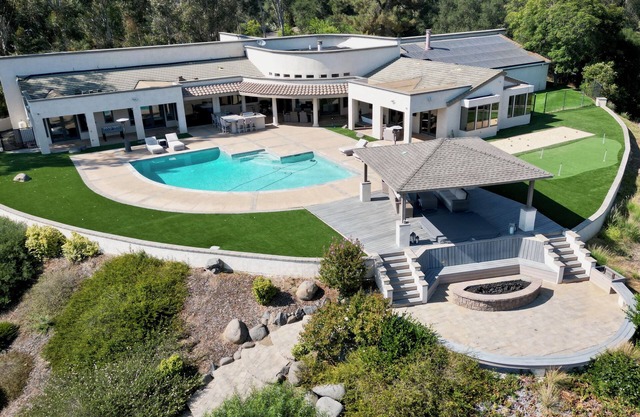 Private Gated 6-BDR Luxury Estate - Gym, Sauna, Cold Plunge, Pool. Lake View!