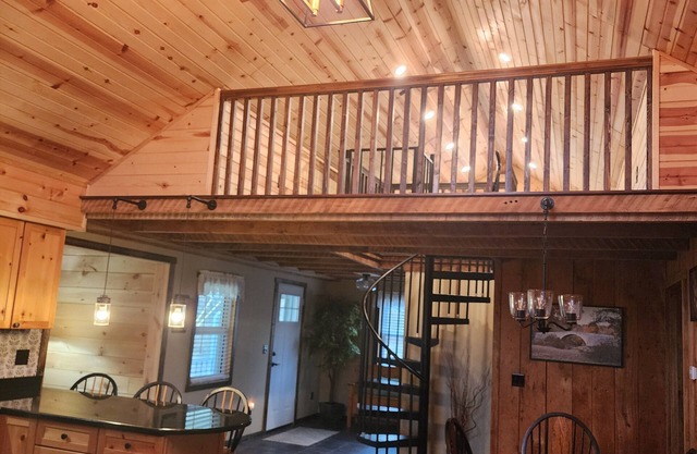 Private Home in Garrett County, surrounded by trees,n fields n and farmland.