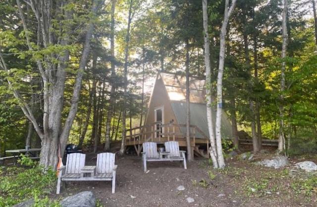 Private Lakeside A-Frame Tent