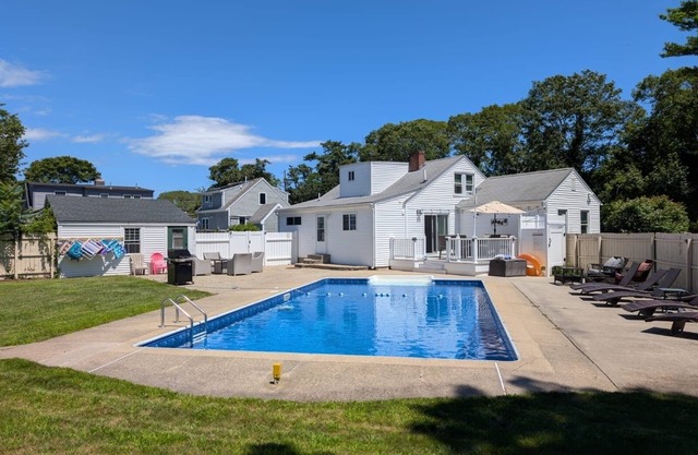 Private resort style Hyannis property. HEATED Pool, Playground&Basketball court