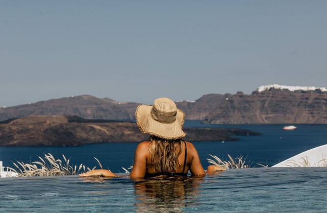Private villa in Santorini by Akrorama villas and suites