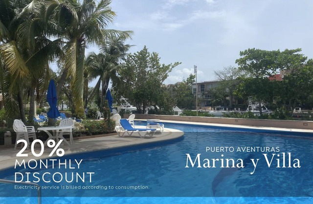 Puerto Aventuras: Condos frente al mar con piscina
