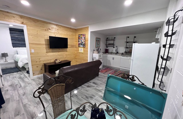 Quaint cottage with a beautiful view.