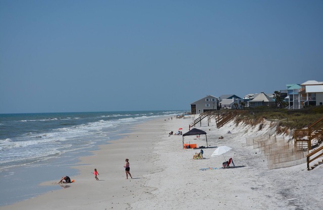 Quiet White Sand Beach - warm on the beach through October - usually!