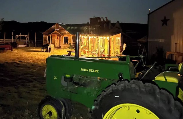 Ranch style camper located on hobby farm