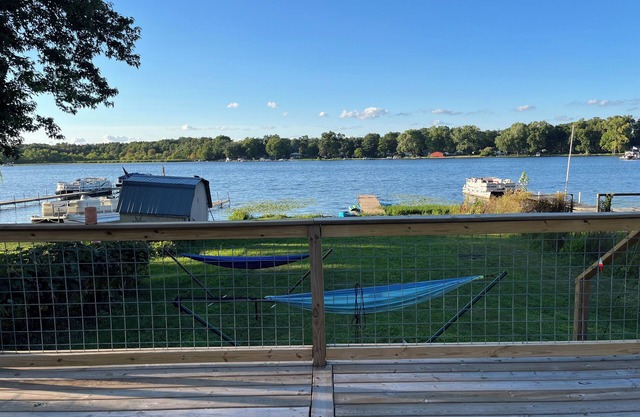 Relax and unwind at the Cozy Cabin on Heaton Lake.