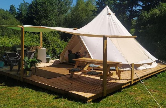Relax in Nature Your Cozy, Fully Furnished Bell Tent Awaits