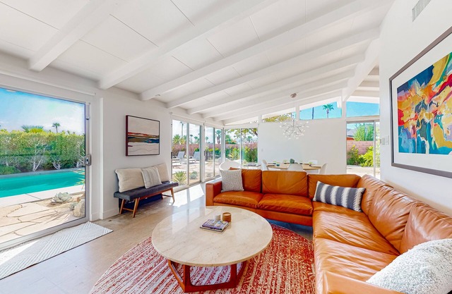 Remodeled midcentury charmer with private salt water pool spa and mountain views