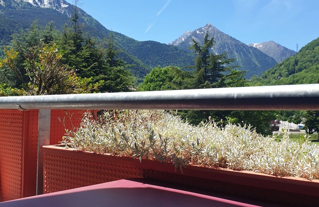Renovated family T3 just 2 minutes from the spa and village. Superb view!
