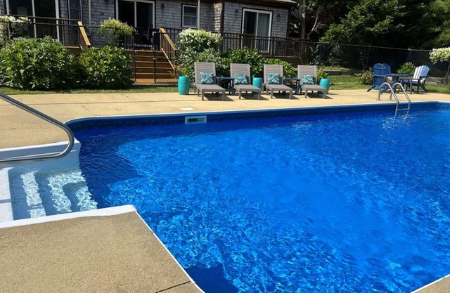 Retreat to Martha's Vineyard with a Private Pool & Outdoor Living in Oak Bluffsn