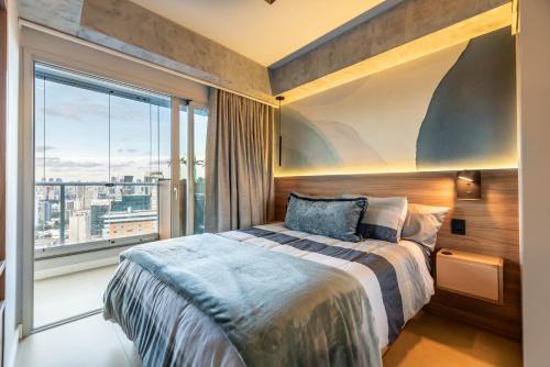 River One completo e moderno - Vista Panorâmica, Metrô 500m e Faria Lima 7min - Piscina, Estacionamento - Okaeri Home