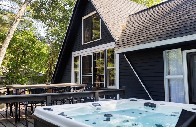 Riverfront A-Frame w/Hot Tub and Firepit