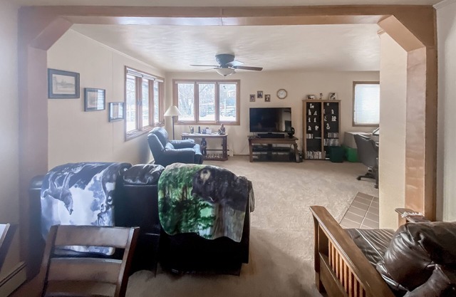 Riverfront home near fishing & hiking with grill, river views, streaming, W/D