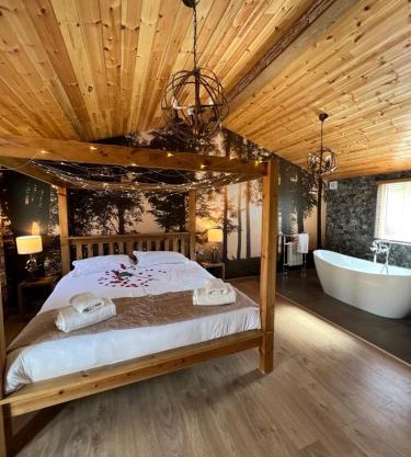 Roe Lodge at Owlet Hideaway - with Hot Tub, Near York