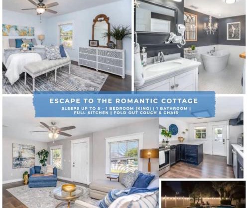 Romantic Cottage King Pool Pickleball Beaches