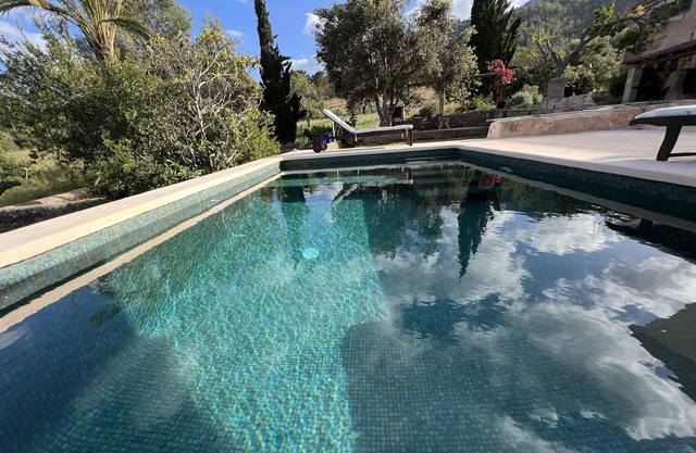 Romantic finca near Portocolom, Mallorca with pool and sea views, 21000 sqm garden