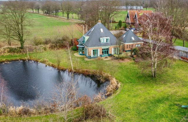 Rural villa with swimming pond and sauna