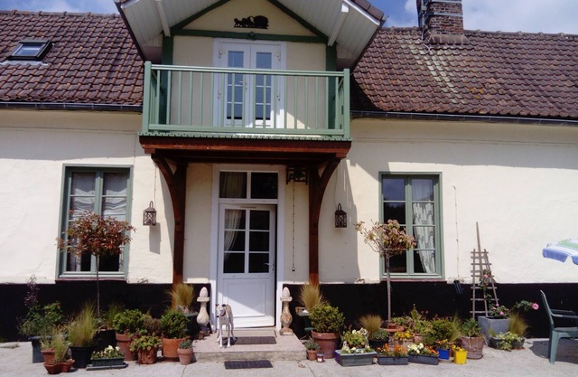 Rustic farmhouse in the center of the village.