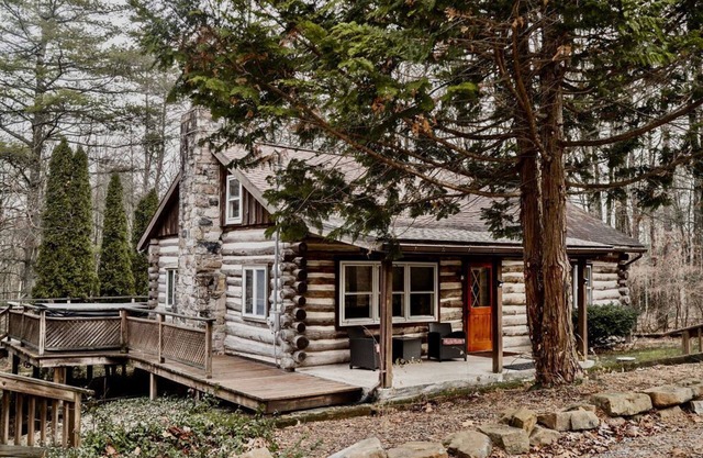 Rustic Mountain Getaway w/Pool + Hot Tub Near Penn's Creek
