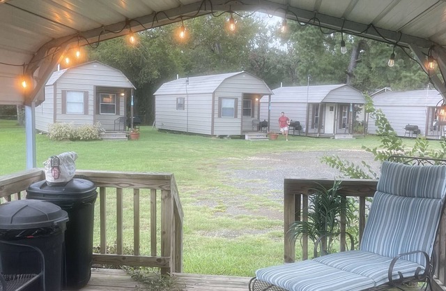 RV site at Caddo Lake Cabins