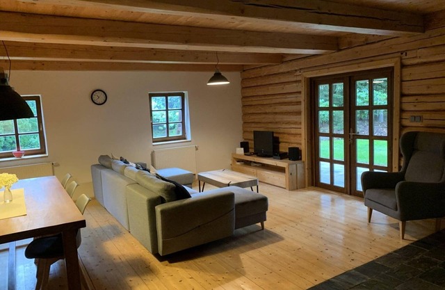 Scenic holiday home in Šluknov with garden