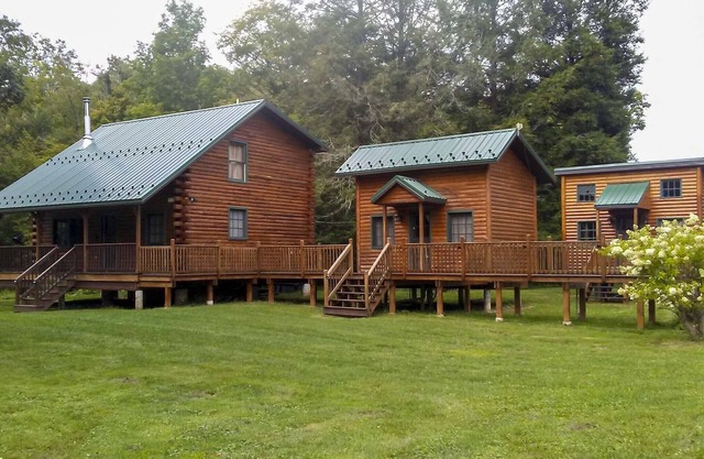 Scenic Log Cabin with Fire Pit & Stocked Creek!