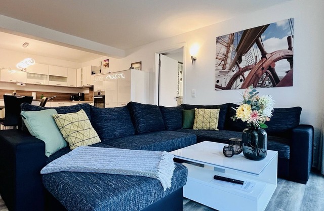 Sea view: Modern vacation apartment with Baltic Sea view in Prora for 4 people