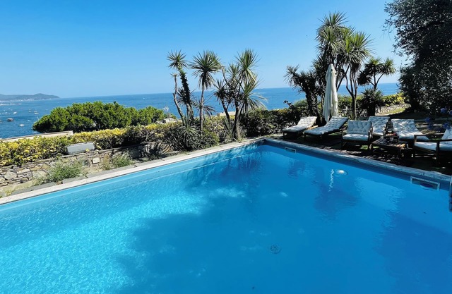 Sea view Villa with a swimming pool and private beach