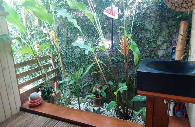 Separate bedroom with tropical shower
