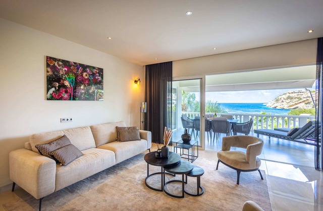 Serenity by the Seascape, Marble Blue Bay Bliss