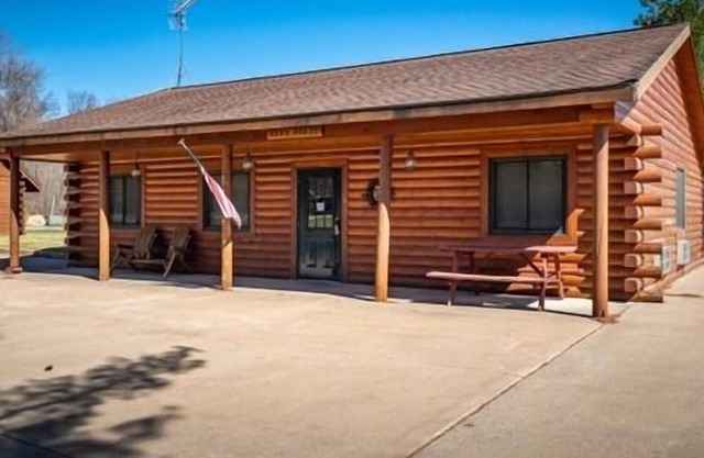 Shared bunkhouse with individual private rooms with separate toilets and showers for men and women