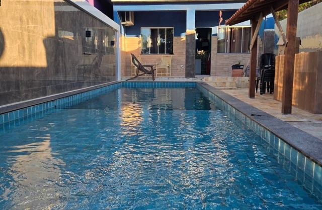 Simple house with swimming pool