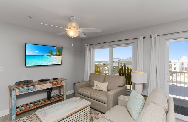 Single Level Gulf Front Condo on West End of MXB with Pool ~ Surfside 15