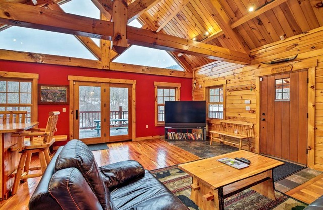 Ski Lodge Mtn Retreat with Fire Pit, Deck and Views!
